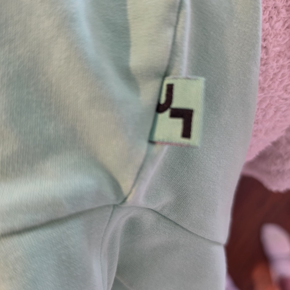 JoyLab Mint Green French Terry Oversized Sweatshirt Pullover Medium Flaw - Picture 6 of 7